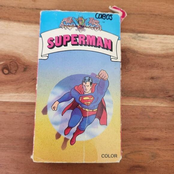 1991 Superman 80s vintage VHS video cassette tape Volume 1 superhero DC cartoon - Picture 1 of 7